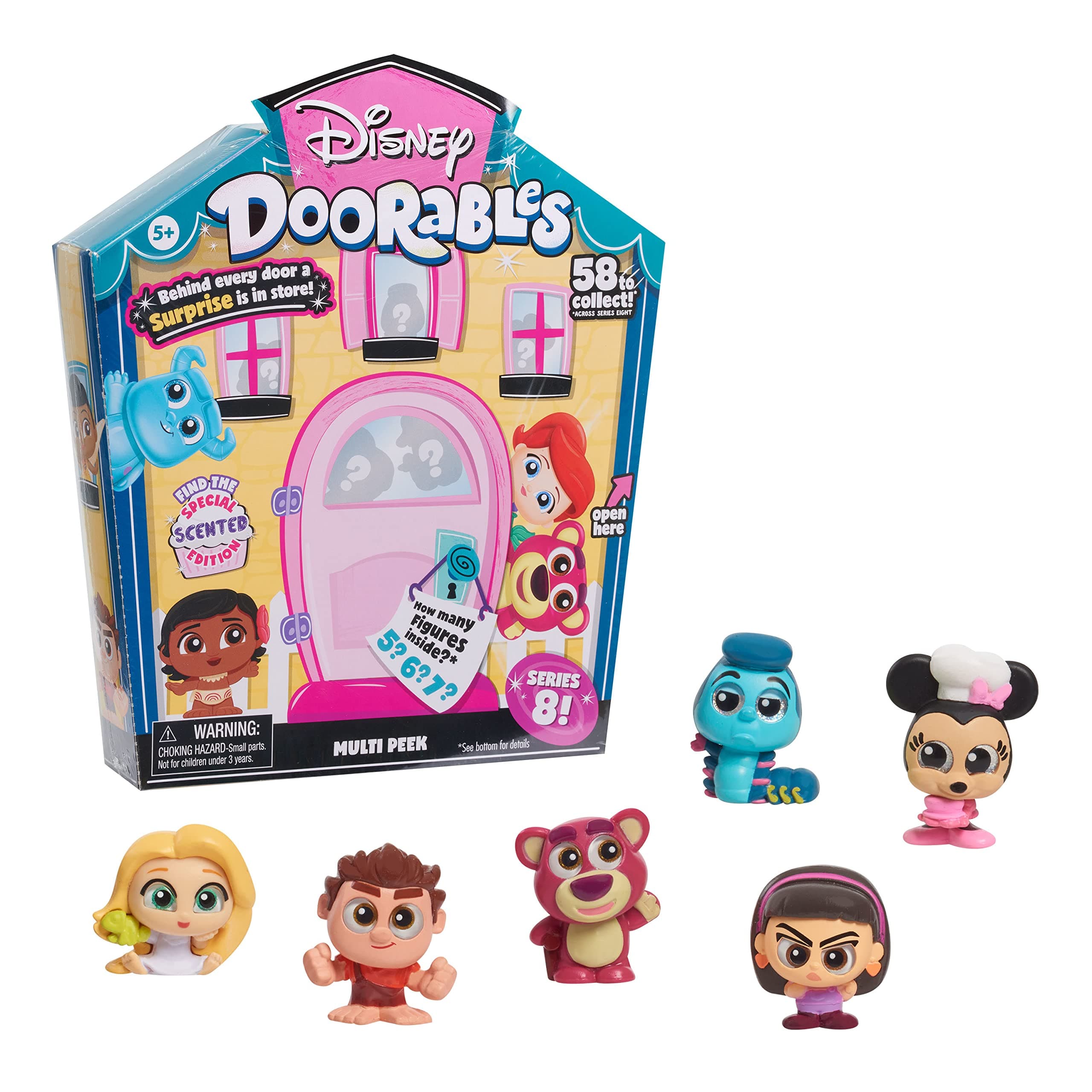 Disney Doorables Multi Peek, Series 8 Featuring Special Edition Scented Collectible Figures, Styles May Vary, Kids Toys for Ages 5 Up by Just Play