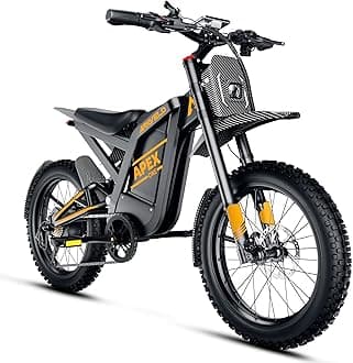 - Electric-Dirt-Bike for Adults with Peak-3000W Brushless Motor and 48V 32AH Battery Max 37MPH and 80Miles, Adult Electric-Mountain-E-Bike Motorcycle with Fat Tire for Snow, Sand and Commuting