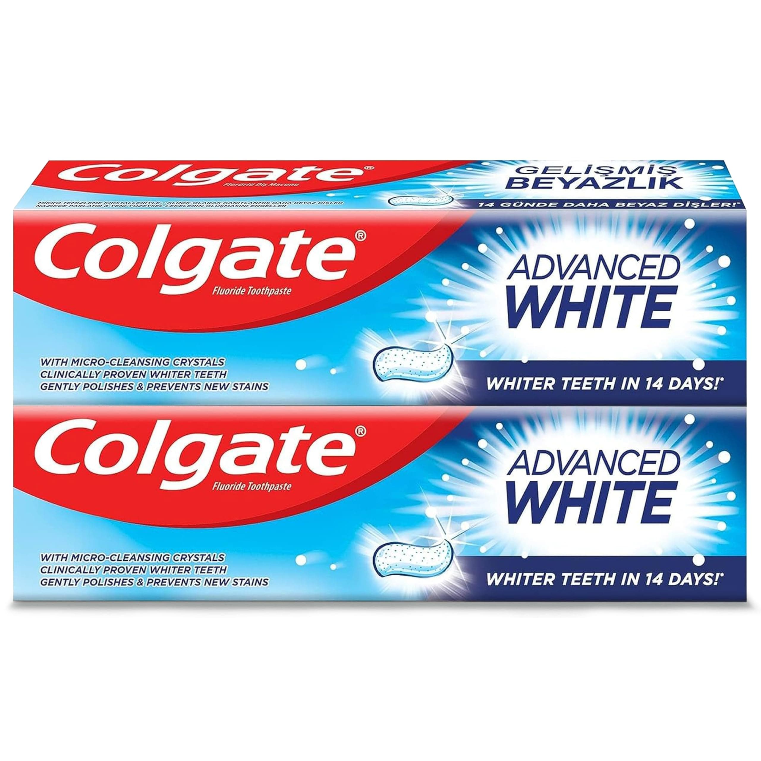 Toothpaste Advanced White, Whitening Toothpaste, 2x100 ml, 2 Pack