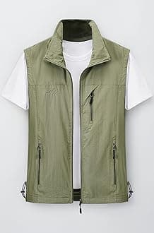 Gihuo Men's Golf Lightweight Photo Vest Fishing Travel Safari Vest