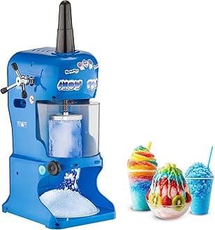 Snow Cone Machine - Electric Block Ice Shaver and Snow Cone Maker with Adjustable Blades for Parties, Events, and More by Great Northern Popcorn