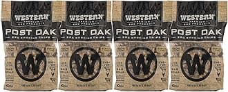 Western Post Oak BBQ Wood Chips – Natural Smoking Chips for Brisket, Ribs, Lamb, and More – Mild, Balanced Smoke Flavor – Great with Any Rub or Seasoning – Ideal for Grilling, Smoking & BBQ (Post Oak)