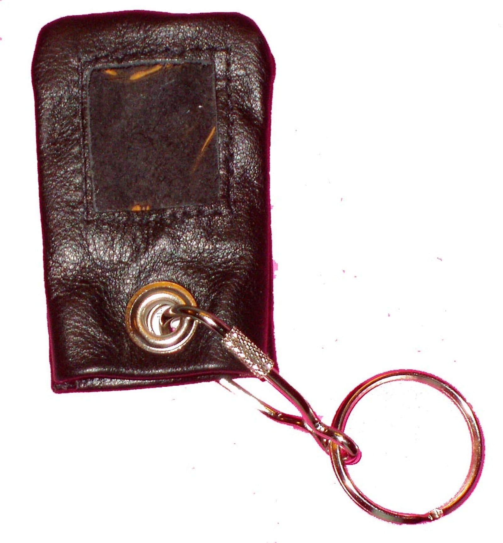 Supple Leather Remote Cover Case w Key-Ring Compatible with Directed Electronics 471C 485M 491C 473T 474T 476T Remotes (Black)