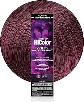 L'Oréal Technique HiColor Violet & Blacks Permanent Hair Color - Anti-Breakage Ceramide R Complex, Multi-Lift with No Brassiness, For Dark Bases, Long Lasting Color