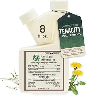 Mesotrione Weed Killer Concentrate for New & Existing Lawns 8 oz. (Compare to Tenacity) Post & Pre Emergent Weed Control Liquid Herbicide for Broadleaf Prevent & Crabgrass Killer for Lawns