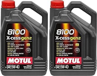 Motul 109776 8100 X-Cess Gen2 5W-40 Motor Oil 5-Liter Bottle (Pack of 2)