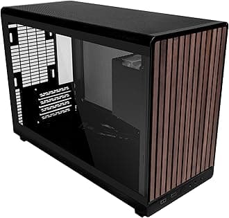 Lian Li A3-26.3L Micro Form Factor Chassis - Wood Front & Side Tempered Glass Panel - Supports 360mm AIO-Modularity Design for M-ATX, ITX Motherboard-DAN Cases Collaboration - Black (A3X-WDG)