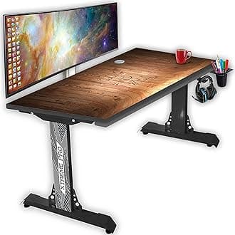 Xtreme PRO Direct Theme Printed Desk Top. Gaming, Work & Study Desk. Large for PC, Dual Monitors, iMac, and Laptops. Carbon Steel & Engineered Wood. Black Stand 4 FEET (XPB4_CT-254)