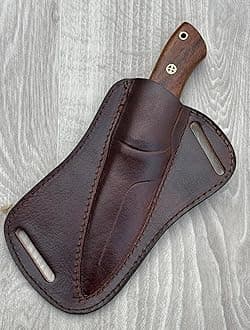 Custom Handmade Fixed Blade Hunting Knife - 9 Inch hand Forged Full Tang Knives For Hunting, Outdoor Camping, Hiking, Fishing, Bushcraft Knives With Leather Sheath. (Damascus-2)