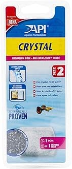 API CRYSTAL Aquarium Filtration Media Cartridges for Superclean 60 and 90 Internal Filter, Size 2, Pack of 1