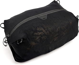 Peak Design Ultralight Mesh Packing Cube, Black, Stretchy Mesh Luggage Cube with Strap Attachment Points and Luggage Pass Throughs, Zipper Opening, Travel Organizer for Men and Women, Size Small