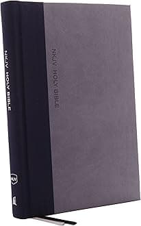 NKJV, Thinline Bible, Large Print, Cloth over Board, Gray/Blue, Red Letter, Comfort Print: Holy Bible, New King James Version
