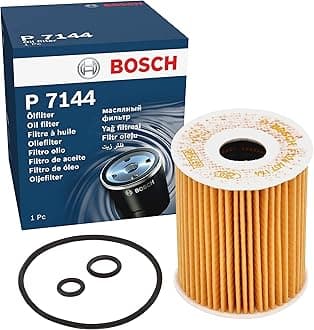 Bosch P7144 Car Oil Filter - Separates Soot and Metal Particles from Engine Oil - Provides Reliable Engine Lubrication