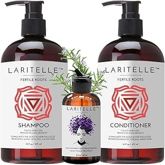 Organic Hair Care Set Fertile Roots | Fortifying, Strengthening & Rejuvenating | Prevents Hair Thinning and Shedding, Promotes New Hair Growth | Ayurvedic Herbs, Lavender, Ginger, Rosemary