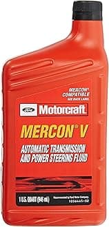 Genuine Ford XT-5-5QM MERCON-V Automatic Transmission and Power Steering Fluid - 5 Quart