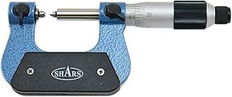 Shars 0-1" Screw Thread Micrometer with Anvil in Fitted Box 303-2370 P)