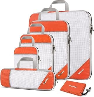 Compression Packing Cubes, Gonex Extensible Storage Mesh Bags OrganizersGlobal Recycled StandardOEKO-TEX STANDARD 100Global Recycled StandardGlobal Recycled Standard