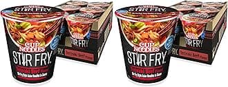 Cup Noodles Stir Fry Noodles in Sauce, Teriyaki Beef, 3 Ounce (Pack of 12)