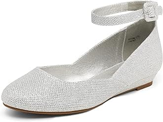 DREAM PAIRS Women's Revona Low Wedge Ankle Strap Flats Shoes
