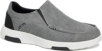 Men's Orthopedic Comfortable Slip-On Shoes with Arch Support, Orthotic Loafers for Plantar Fasciitis, Canvas Leisure Vintage Flat Walking Shoes for Foot and Heel Pain Relief