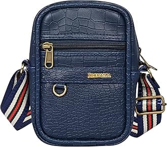 Pramadda Pure Luxury Gloss Leather Small Sling Bag for Men | Chest Slinger bag | Crossbody Bag| Side Bag Men | Mini Leather Slings | Corporate Gift Item | Passport Sling.