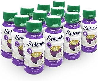 Splenda Sugar Free Sweet Cream Coffee Creamer, 8 Fl Ounces Each Bottle (Pack of 12)