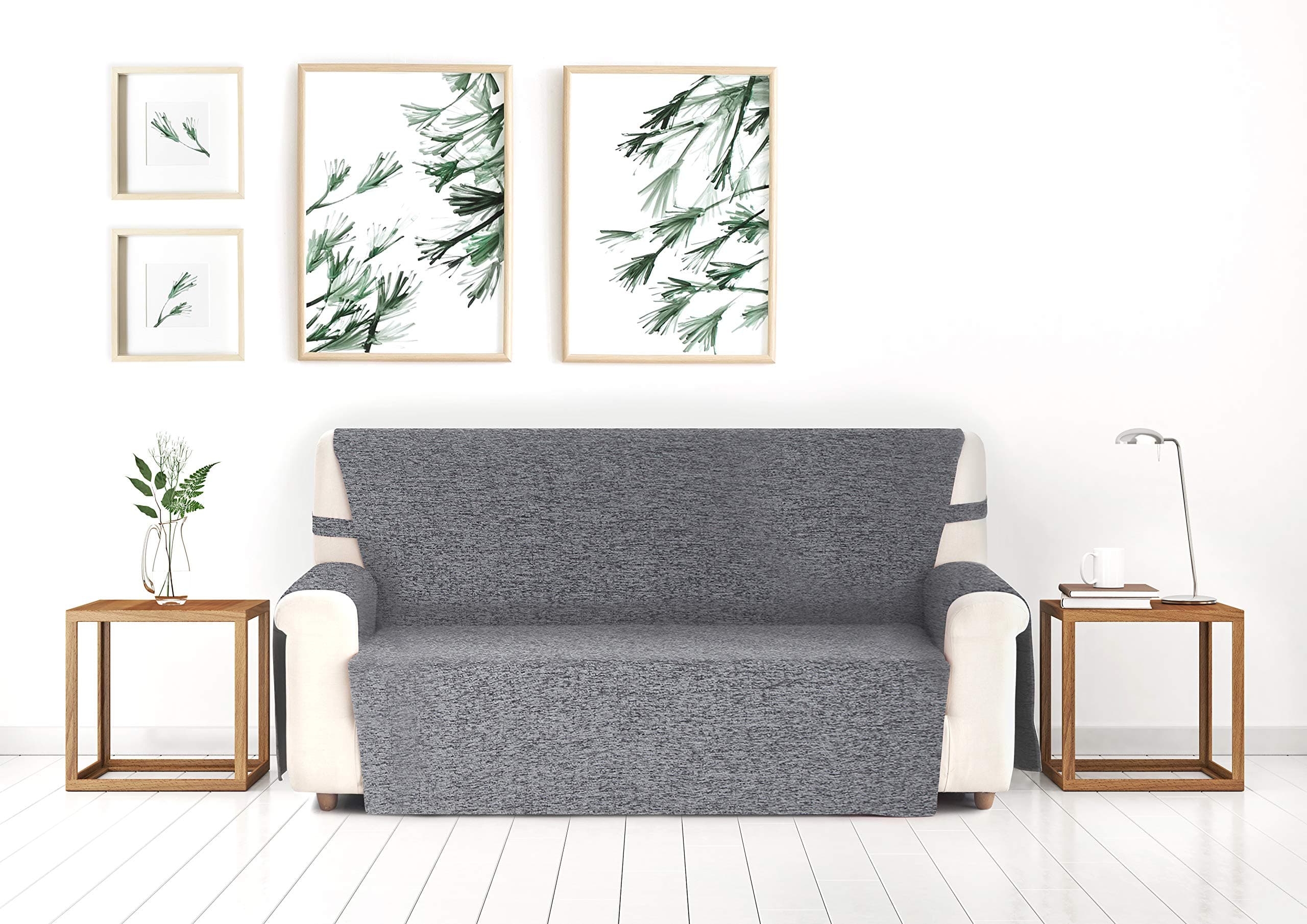 Blindecor Paula - Sofa Protector 4 Seats grey