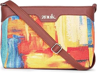ZOUK Harmony Sling Bag | Crossbody Bags for Women | Women's Handbags | Stylish | Vegan Leather Evening Bag | Travel & Office Use | Purse and Wallet