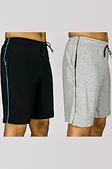 0-DEGREE Men's Regular Fit Shorts with Zip Pocket