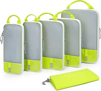 6 Set /4 Set/2 Set Compression Packing Cubes for Travel, Lightweight Luggage Organizer Bags, Durable Space Saver Bags Travel Essentials