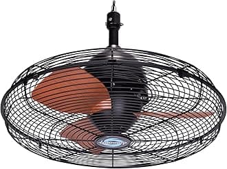 Tornado 20-Inch Outdoor Downrod Mount Ceiling Fan – IPX4 Water-Resistant, Remote Control Included, 3 Speed Settings, 3000 CFM, 10-Foot Cord, UL Safety Listed