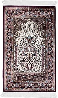 Turkish Prayer Rug, Purple Prayer Rug, Prayer Mat Travel, Portable Prayer Mat Muslim, Prayer Rugs Islam, Prayer Mat Islam Thick, Ramadan Gift (Purple)