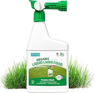 Back to the Roots 100% Organic Liquid Lawn Food 32oz | 2,000 sq ft Coverage | for All Lawn Types