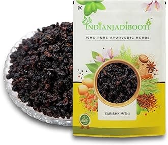 IndianJadiBooti Jarishk Meethi (Dried Barberry Berries) | Berberis aristata | Vitamin C rich berries | 900 Grams