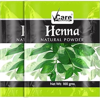 VCare Henna Natural Powder for Hair - 100 gm | Conditioning & Anti-Dandruff | Control Hair Fall, Henna Hair Colouring for Women and Men (Pack of 2)