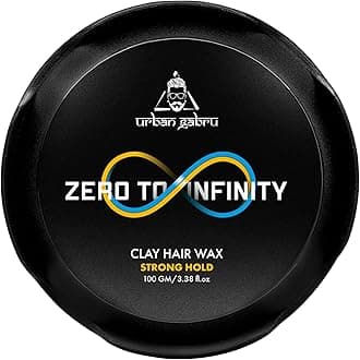 UrbanGabru Clay Hair Wax : Zero to Infinity- Strong Hold | Volume | Hair Style (Hair Wax 100 Gm)