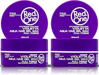 RedOne Hair Styling Wax Violetta 2x150 ml | Ultra Hold Hair Gel Wax | Lavender Scent | Maximum Control | Strong Styling Wax for Men & Women | Professional Barber Quality | Long Lasting