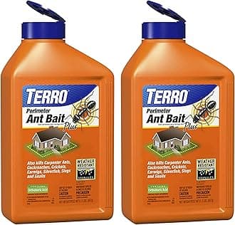 T2600 Perimeter Outdoor Ant Bait Plus - Attracts and Kills Carpenter Ants, Roaches, Crickets, Earwigs, Silverfish, Slugs and Snails - 2 Pack, 4Lbs