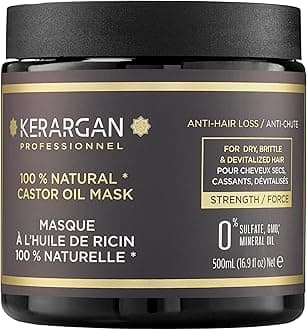 Hair Mask with castor oil, argan oil and chamomile to stimulate hair growth and reduce hair loss - Sulphate, paraben and silicone free - 500 ml