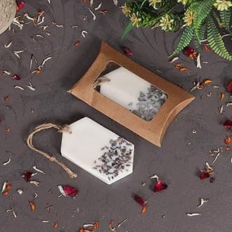 Sachet Tablet Handmade Wax Sachet Lavender Scents Home Fragrance for Air Freshner, Wardrobe Freshener, Closets, Drawers, Cupboards, Car, Shoes Racks, Kitchen (Lavender Pack of 3)