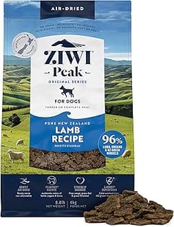 ZIWI Peak Air-Dried Dog Food – Lamb - All Natural, High Protein, Grain Free, Limited Ingredient w/ Superfoods (140.8oz)
