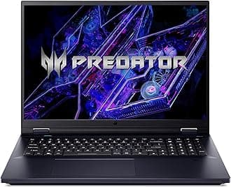 Acer Predator Helios 18 PH18 Gaming Laptop 14th Gen Core i9-14900HX 24 Cores Upto 5.80GHz/32GB DDR5 5600MHz/1TB SED SSD/12GB Nvidia RTX4080/18" WQXGA IPS 240Hz/Killer WiFi-7/RGB KB/Win11/Abyssal Black