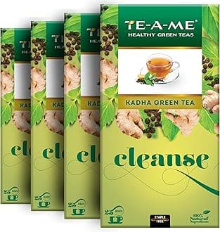 TE-A-ME Cleanse Kadha Green Tea, 25 Bags (Pack of 4)