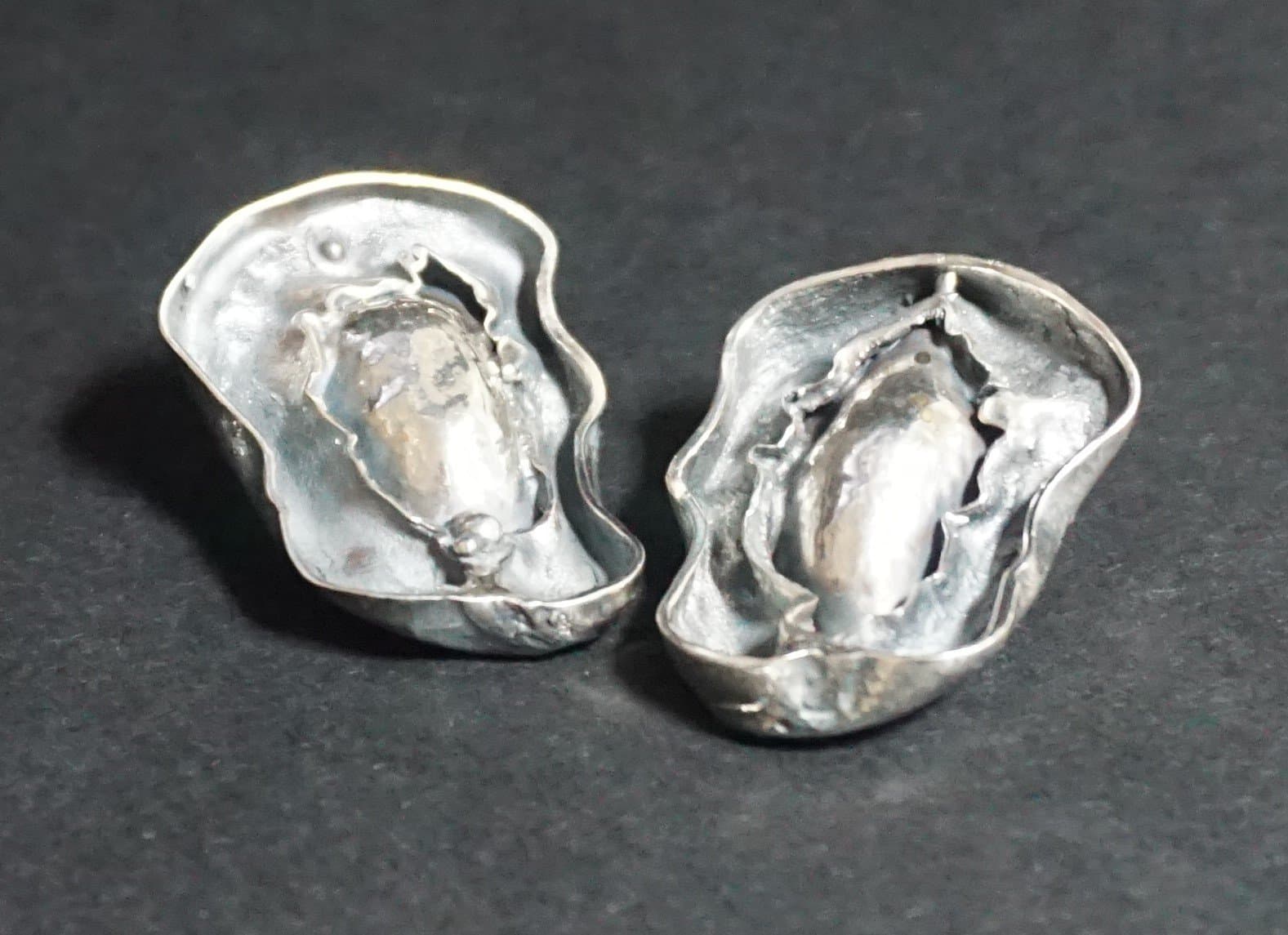 Silver Pod Earrings