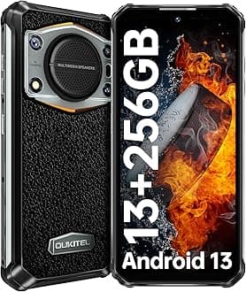 OUKITEL WP22 Rugged Smartphone, 10000mAh Android 13 Rugged Phone 13GB(8+5)+256GB, 125dB Large Speaker Mobile Phones, 6.58" FHD+ SIM-Free & Unlocked Mobile Phones NFC, Outdoor Enthusiasts & Workers