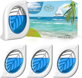 Air Deodorizer, 4 Pack, Ocean Scent, Odor Eliminator for Small Area Closets Bathroom Pets Strong Odor, Up to 120 Days