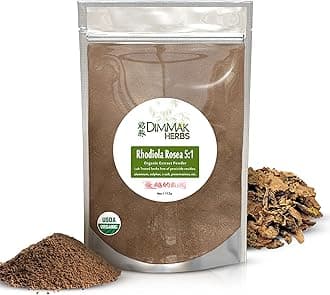 Organic Rhodiola Rosea Extract 5:1 Powder (High Potency Adaptogen)- TCM Doctor Formulated 100% Golden Root for Energy, Focus & Cortisol Support- Non-GMO, Extra Strength Concentrate (4oz)