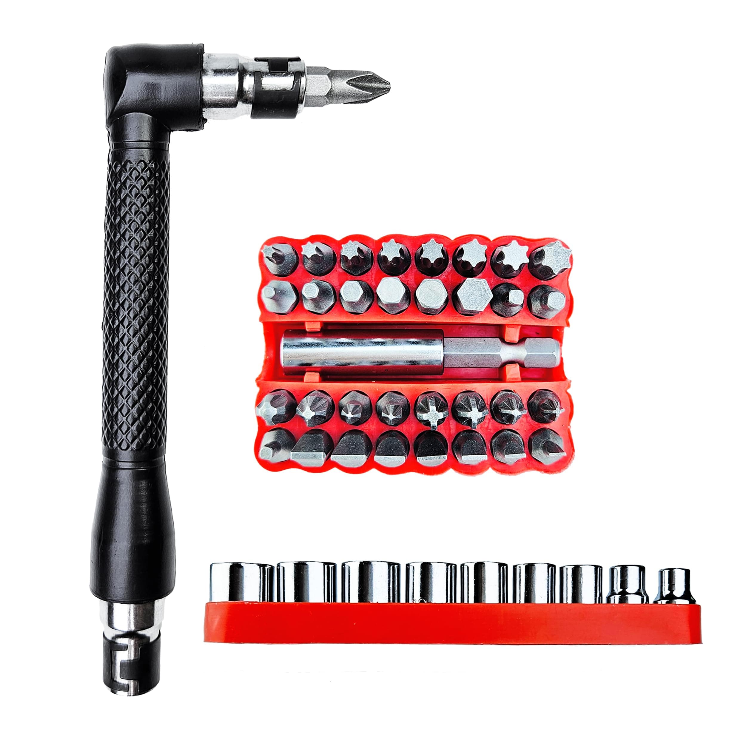 Bike Tool Kit, 44 in 1 Multitool with Screwdriver Socket Hex Key Allen Wrench Drill Bit Set CR-V Steel Metric Mini Bicycle Accessories Repair Tools Set for Adult Bikes Road Mountain MTB