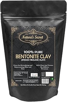 Nature's Secret Bentonite Clay Powder Organic for Clay Mask Detox, Brown, 250 g