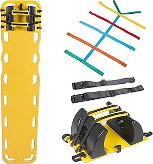 Backboard Stretcher, Spinal Board, Spinal Board Straps, Spider Straps, Head Immobiliser Unit, EMT Kit and Equipment for Patient Transfer